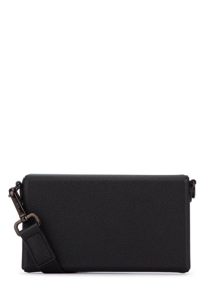 FENDI 60's Crock Leather Black Classic Shoulder Bag / Clutch, Italian  Designer Ladies Purse - Etsy