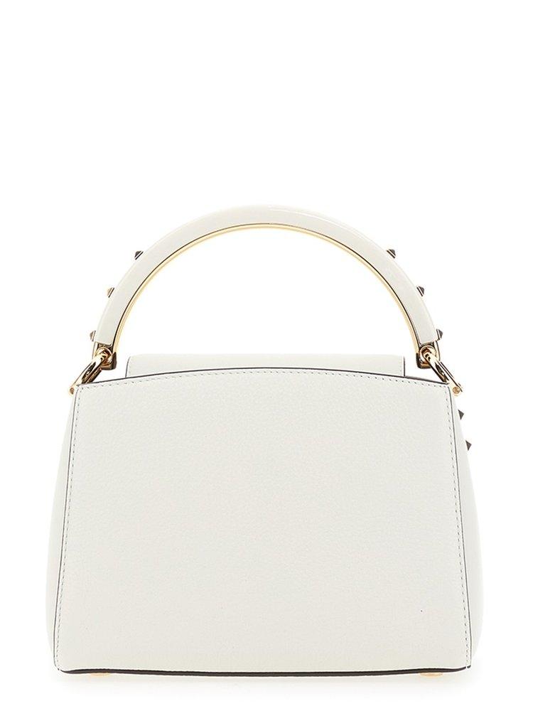 Hilderbrand Lifestyle Oval Gold Link Tote Bag (White)