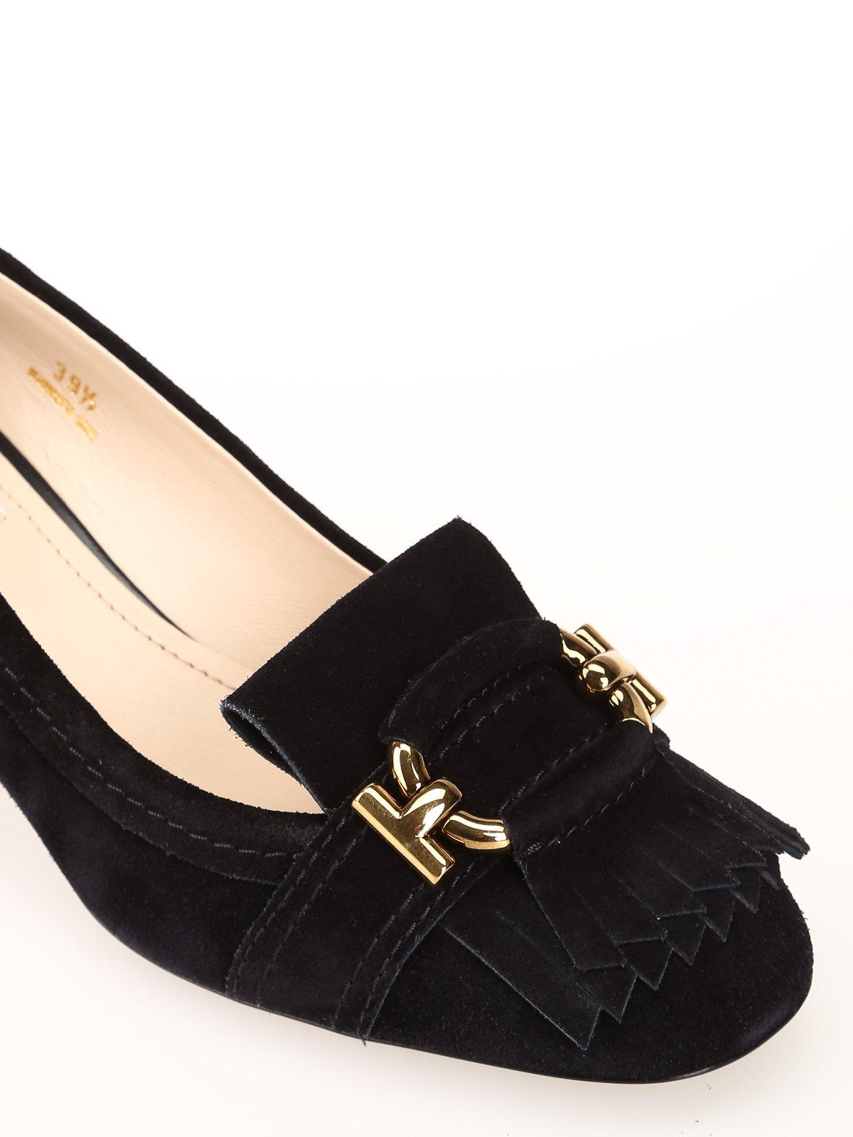tod's block heel pumps