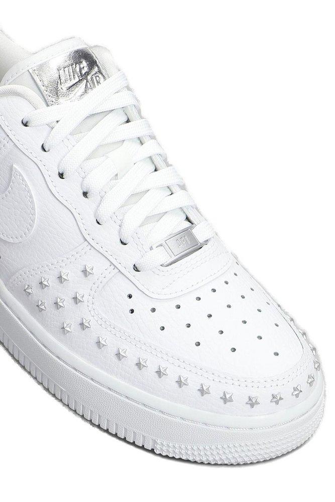 nike air force star studded white