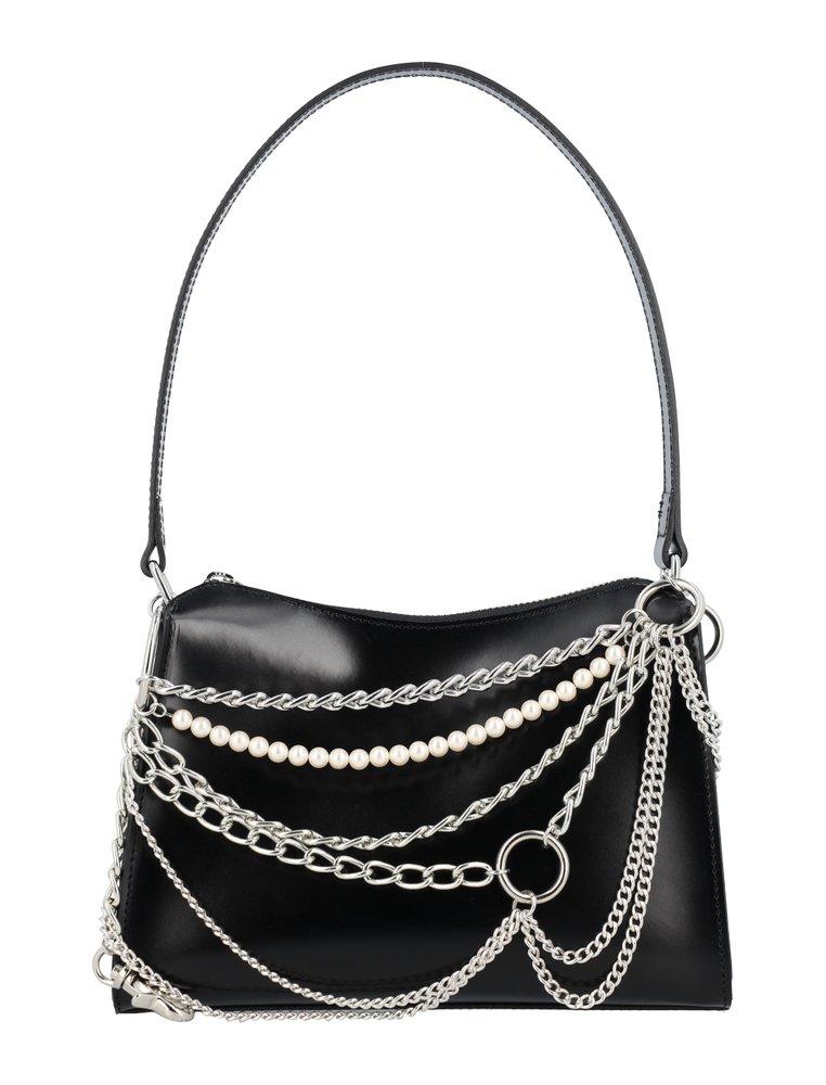 Chain Decor Baguette Bag