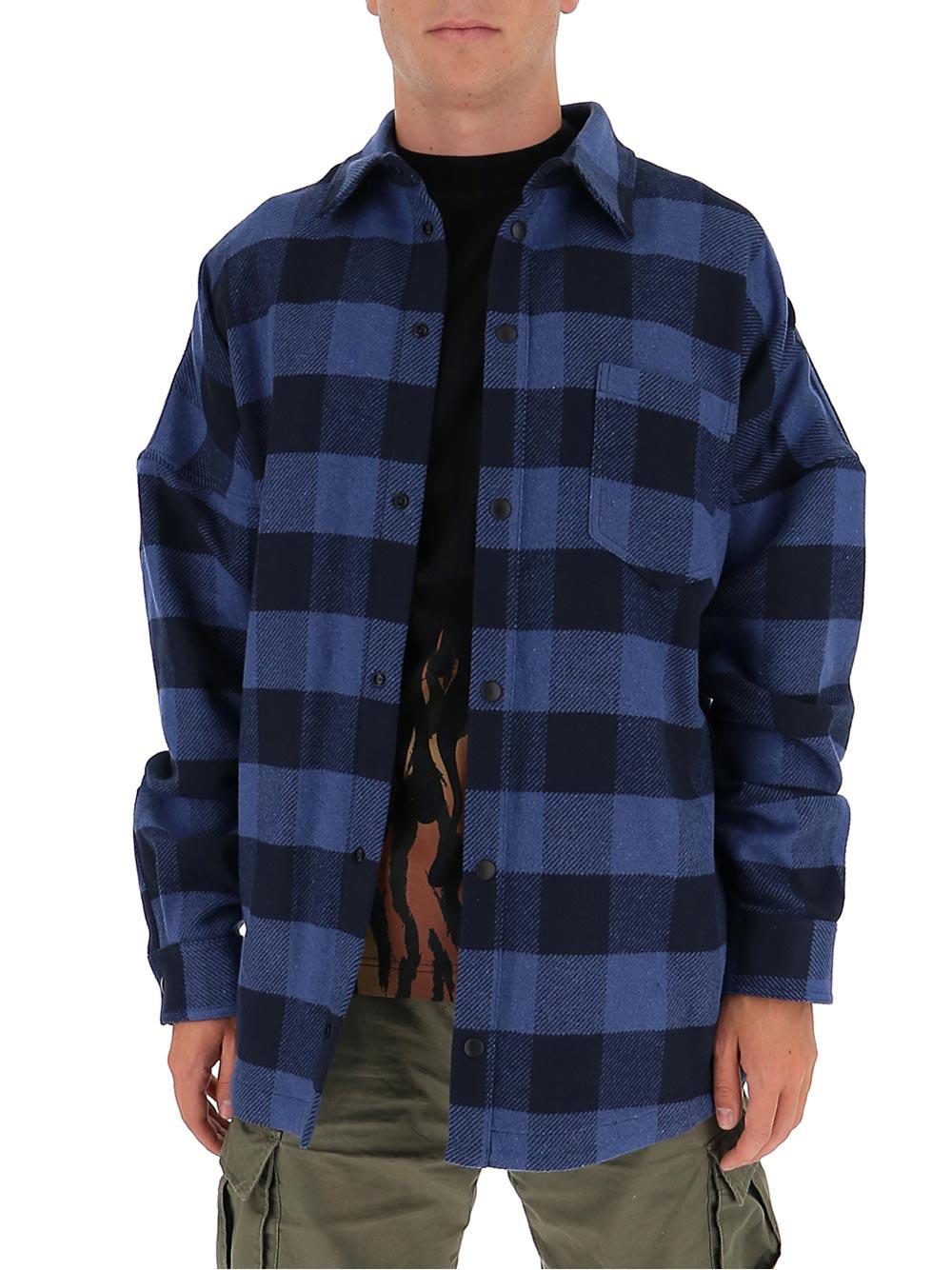 Palm Angels Logo-print Checked Cotton 