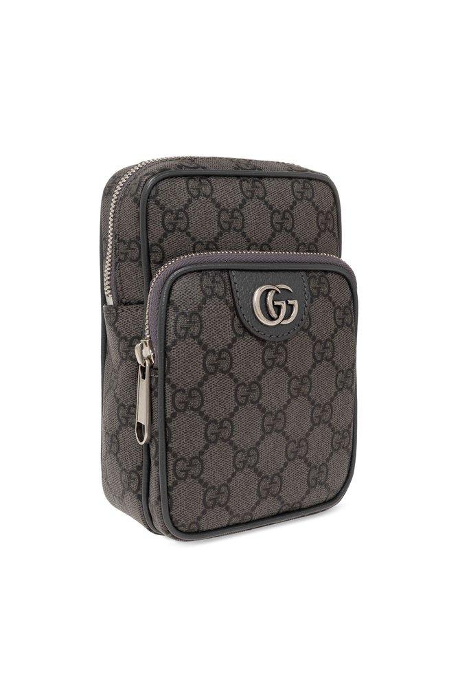 Gucci Small Black GG Mini Messenger Bag