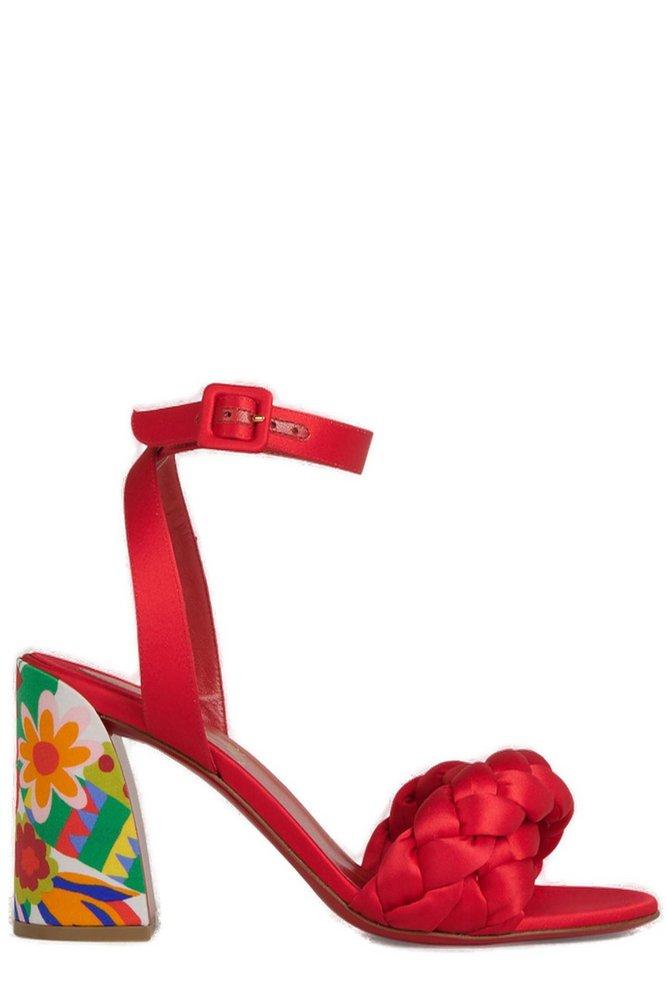 Christian Louboutin Brio Heeled Sandals in Red | Lyst