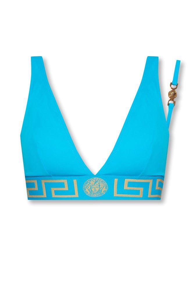 Versace Bikini Top in Blue | Lyst