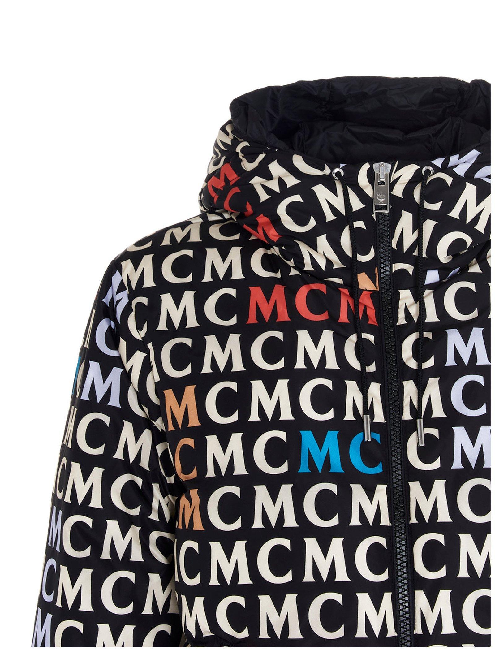 MCM Logo Print Quilted Jacket in Black for Men | Lyst