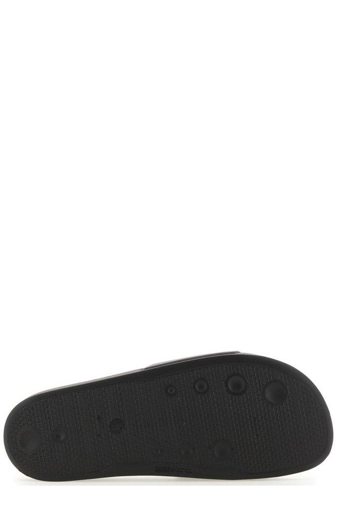 MSGM debossed-logo slides - Black