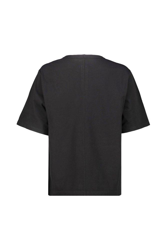 RICK OWENS リックオウエンス 'Brad' Black Crewneck T-Shirt Rick Owens リックオウエンス SS25 BRAD T / BLK - NUBIAN