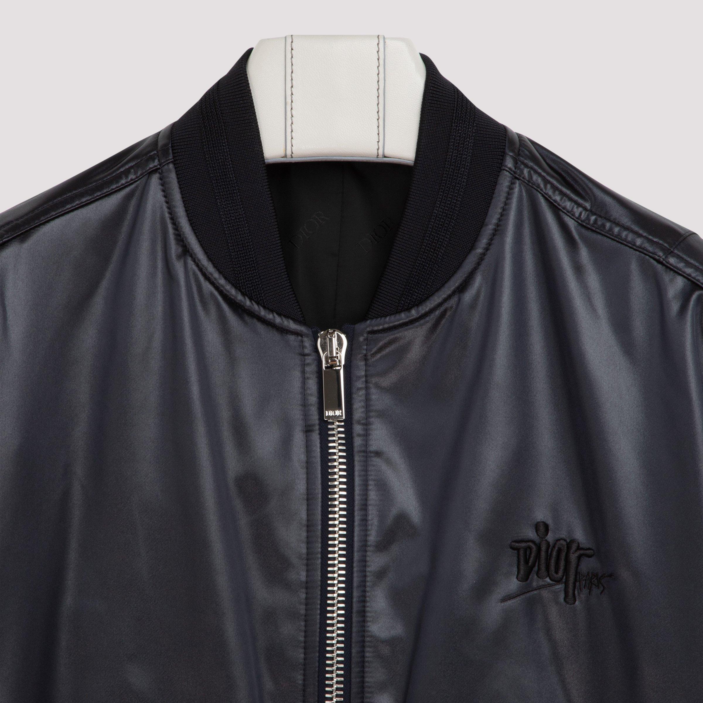Dior Dior And Shawn Bomber Jacket in Blue for Men | Lyst