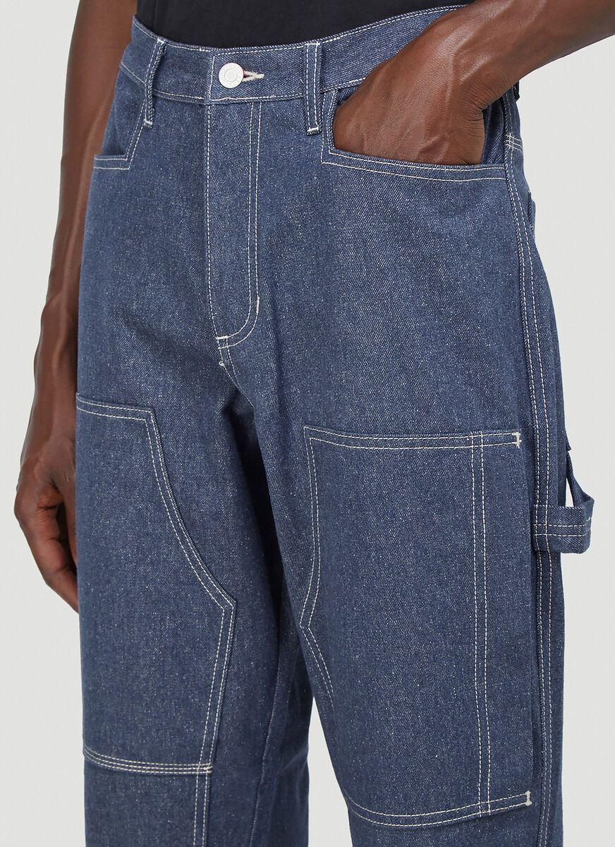 blue jean carpenter pants