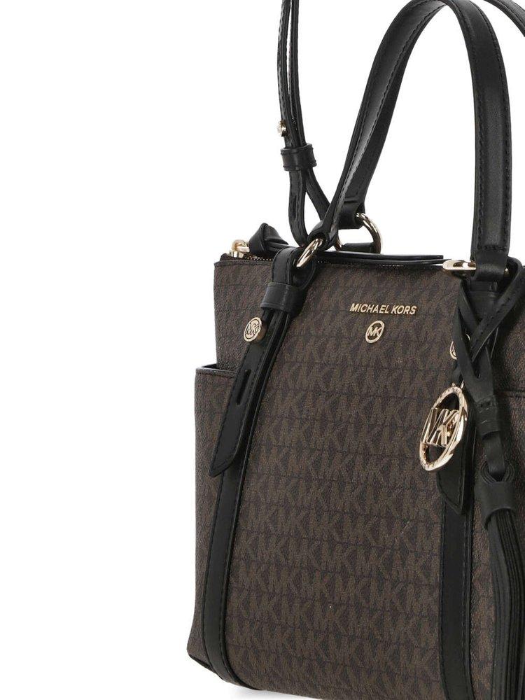 MICHAEL Michael Kors Women's Sullivan Small Conv Tz Tote Bag - Luggage