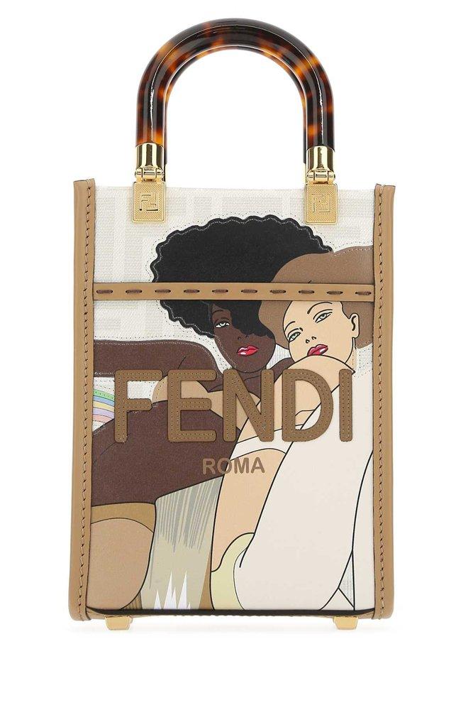 Bolsa Fendi FF Mini Sunshine Shopper Motif – Loja Must Have