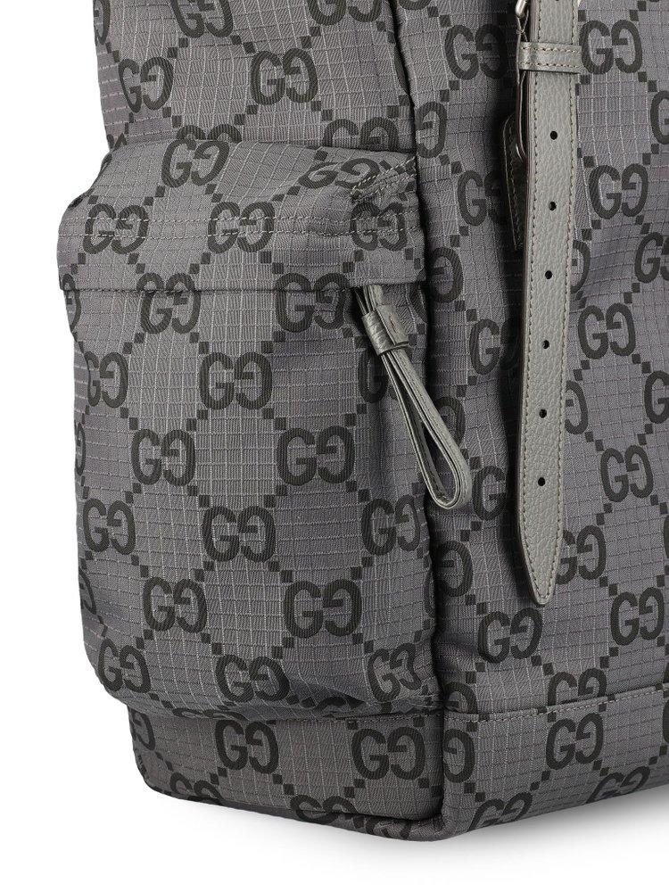 Gray gucci backpack best sale