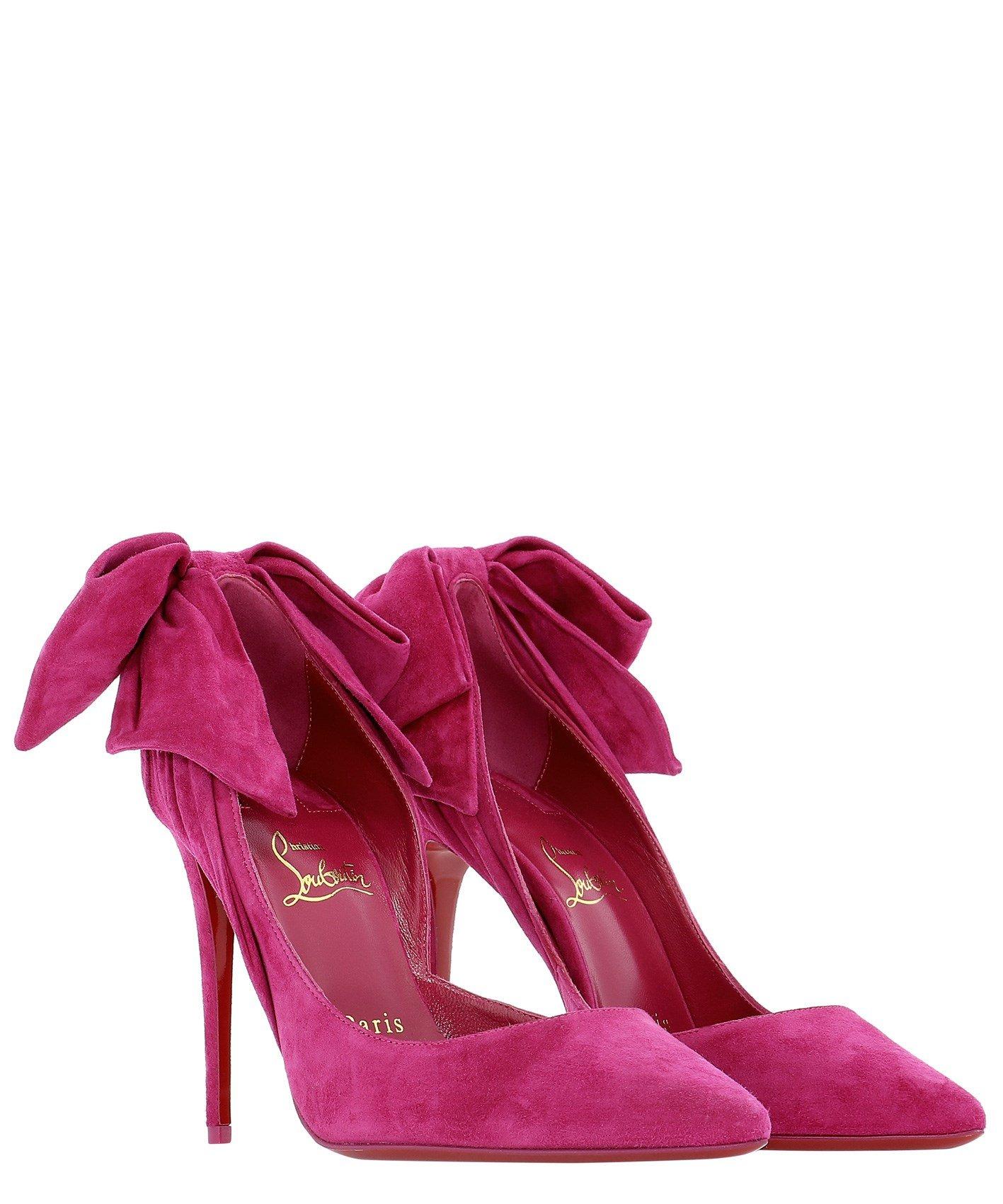 Christian Louboutin Suede Rabakate 100 Pumps in Pink Lyst