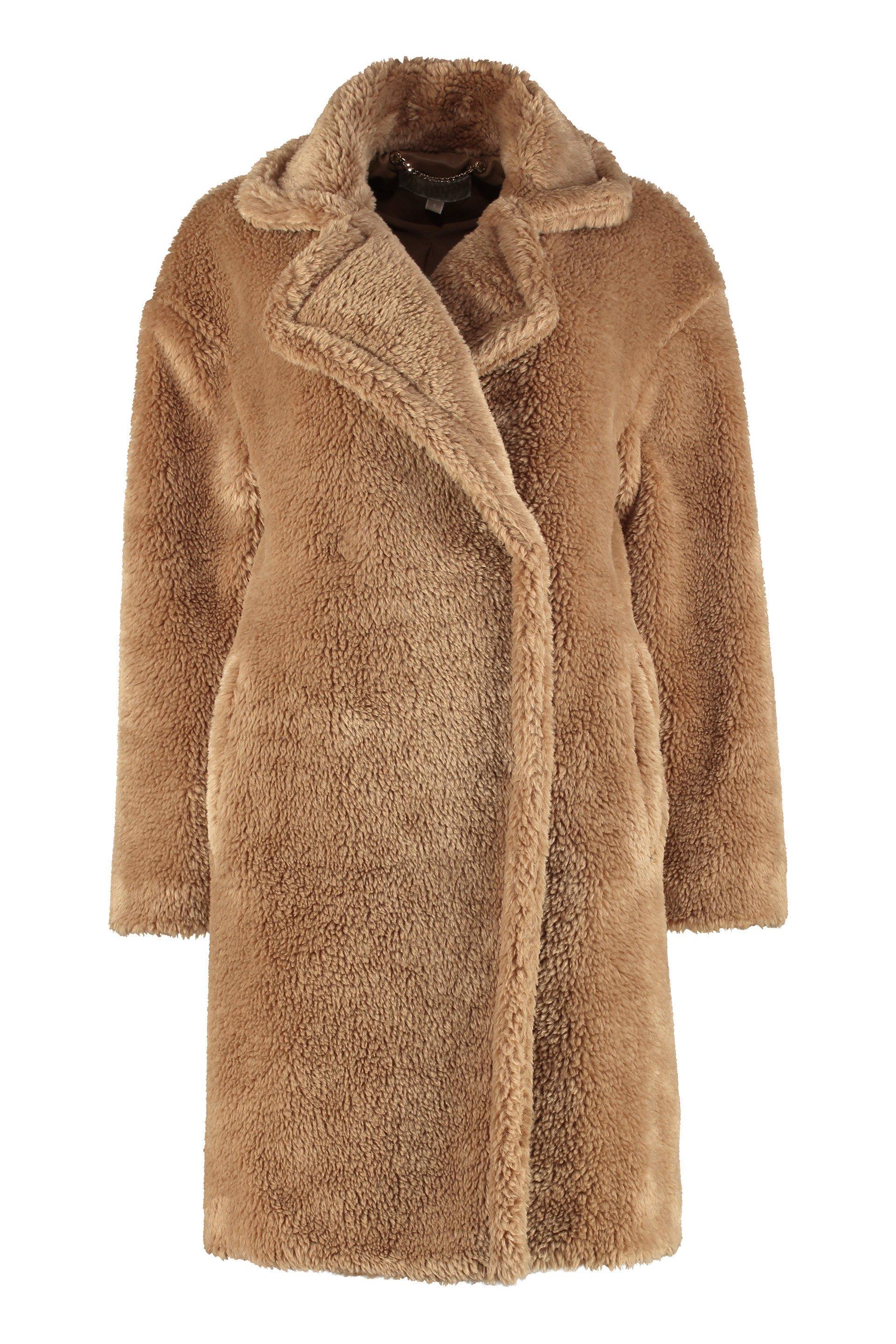 MICHAEL Michael Kors Oversized Teddy Coat in Brown | Lyst