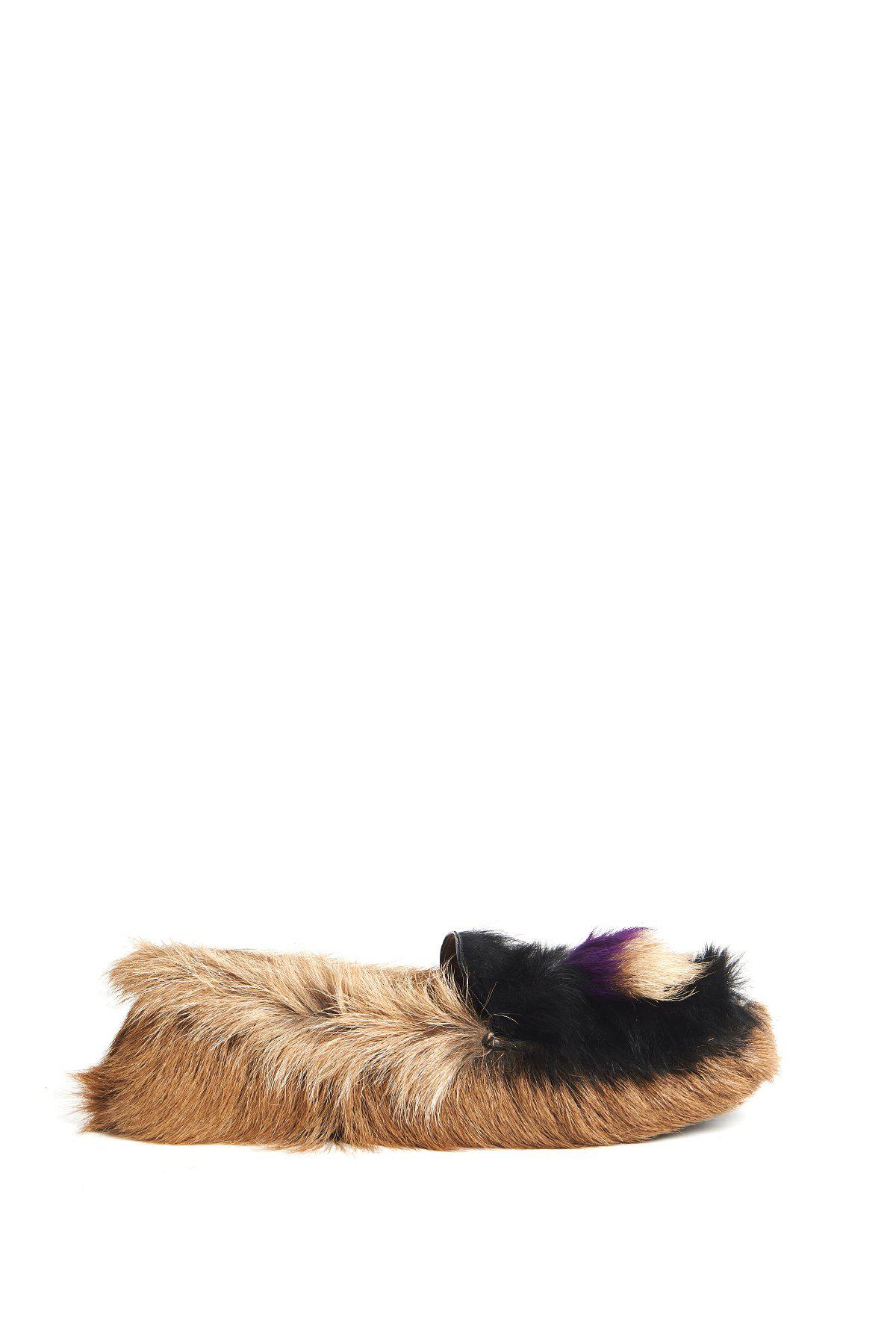 Prada Fur Slippers | Lyst
