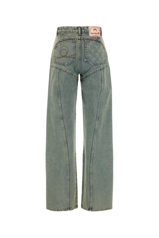 デニム・ジーパン MARINE SERRE Women Denim Pants WPA141B BR40 Brown MARINE SERRE(マリーンセル) デニム・ジーパン(レディース