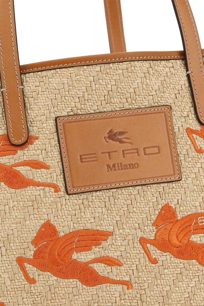 Etro Pegaso Embroidered Tote Bag | Lyst