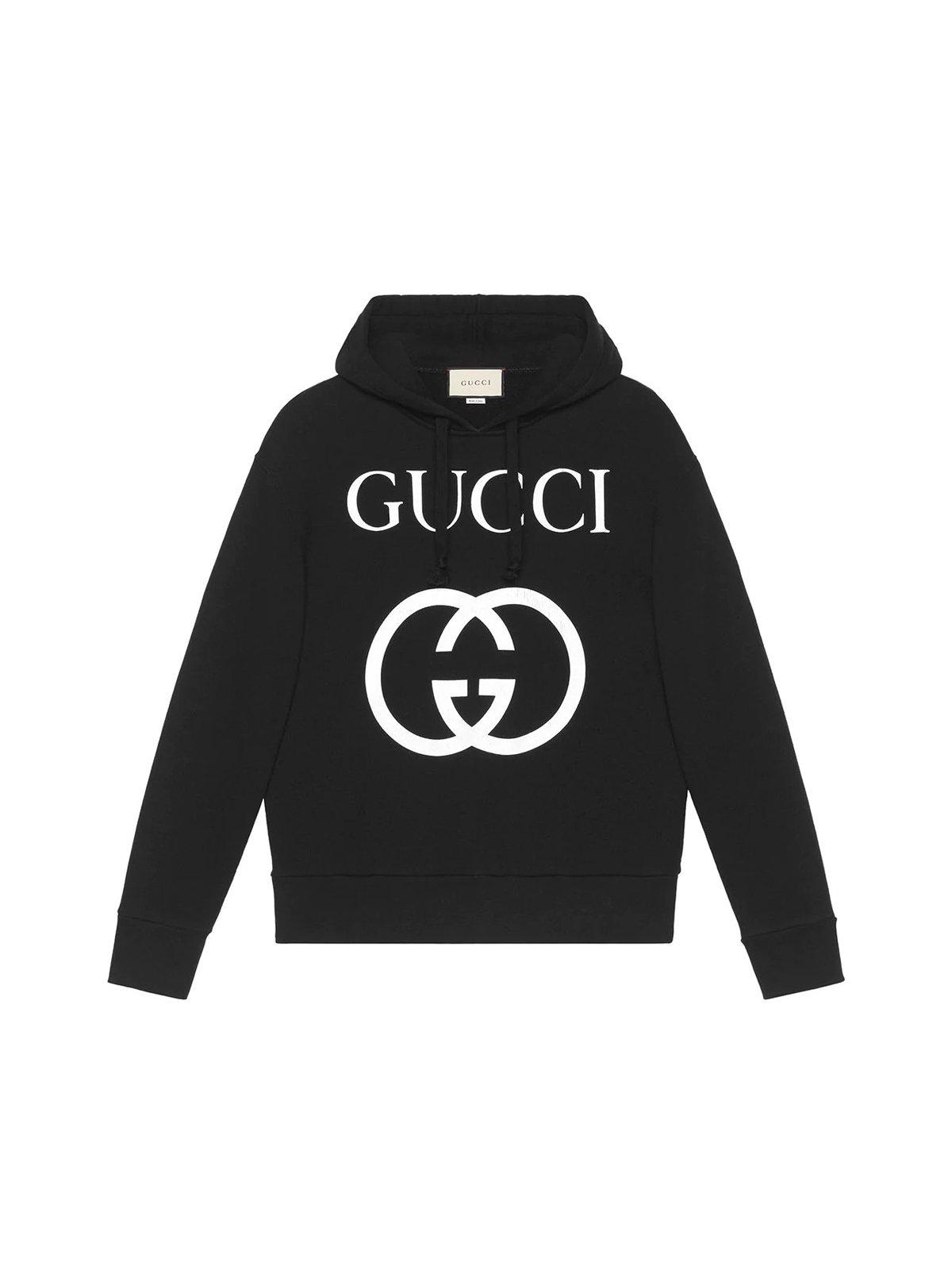 Gucci Cotton Gg Oth Hoodie in Black/Ivory (Black) for Men - Save 40% - Lyst