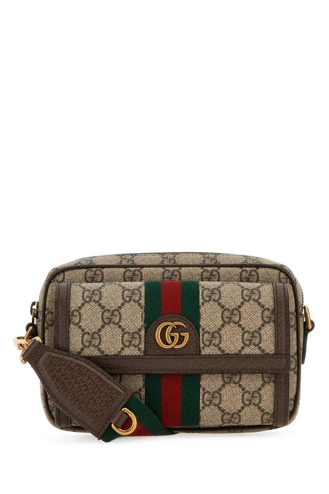 Gucci Ophidia GG Mini Belt Bag in Brown