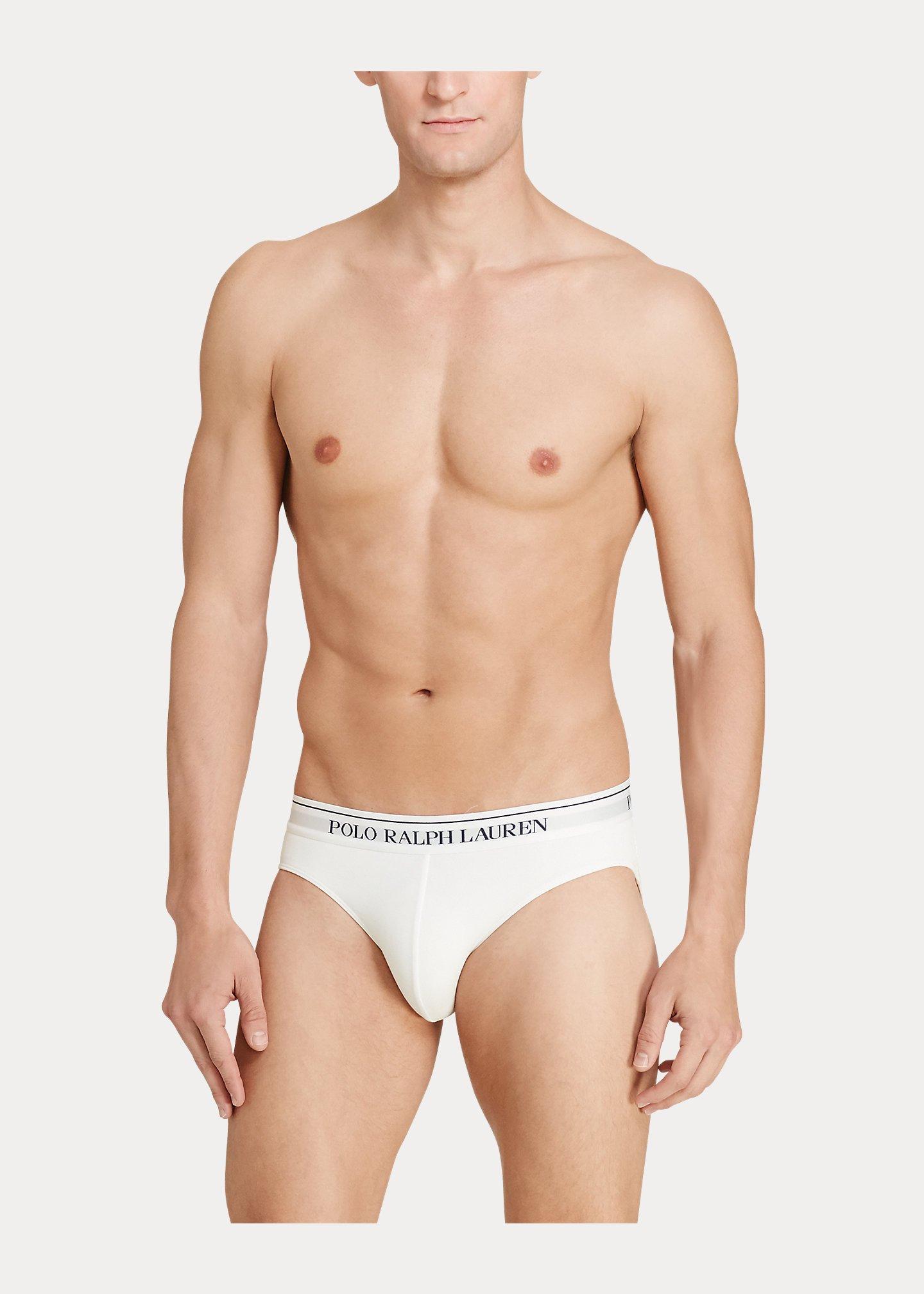 Polo Ralph Lauren Cotton Low-rise-brief 3-pack in White for Men | Lyst