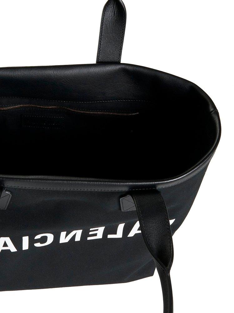 Balenciaga logo-print tote bag - Black