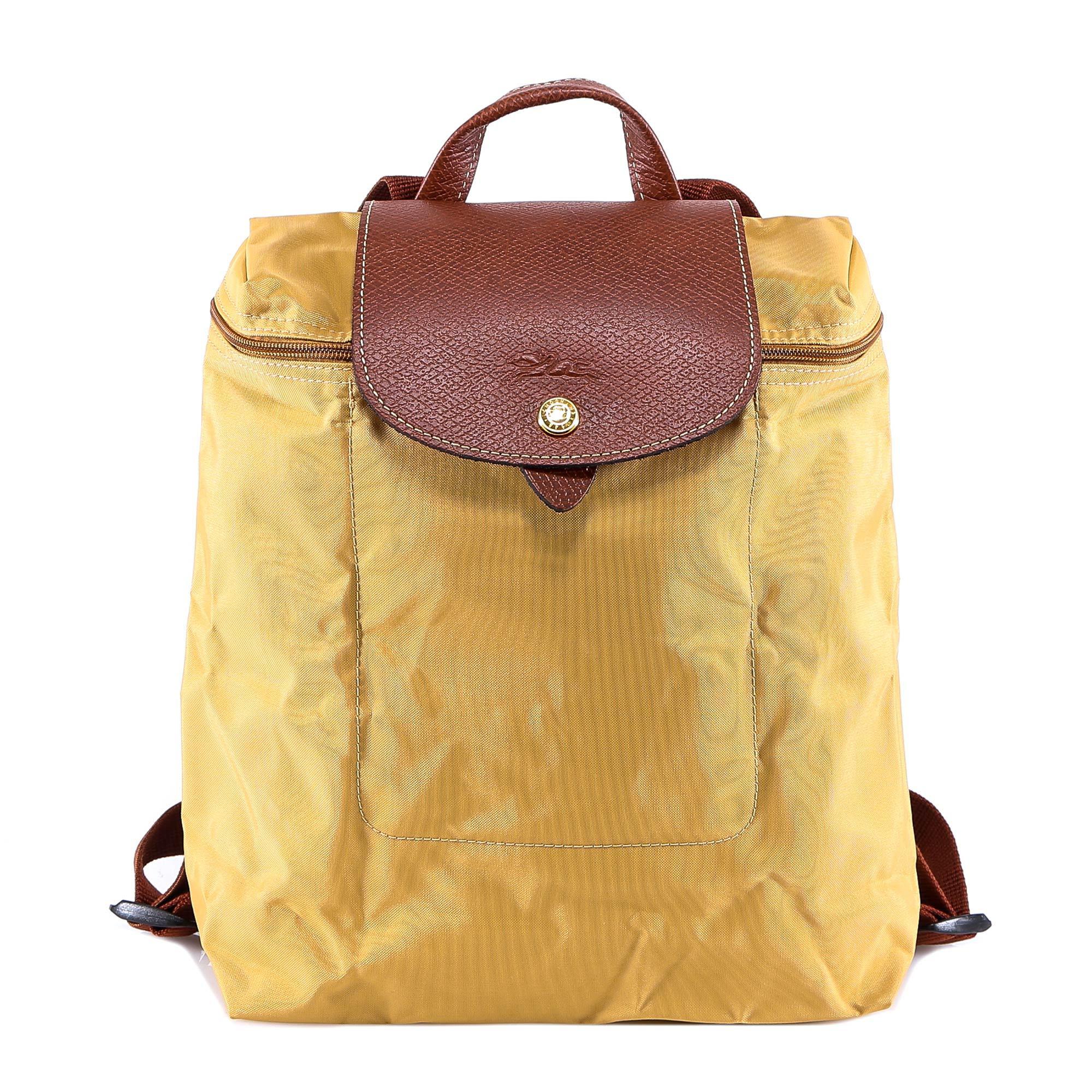 longchamp backpack yellow