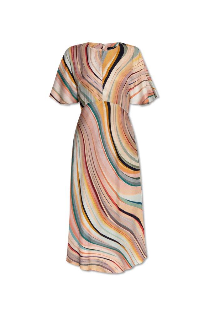 ワンピース PAUL SMITH Woman Dress Multicolor W1R653DP11100 24 Women's 'Dusky Swirl' Shirt Dress