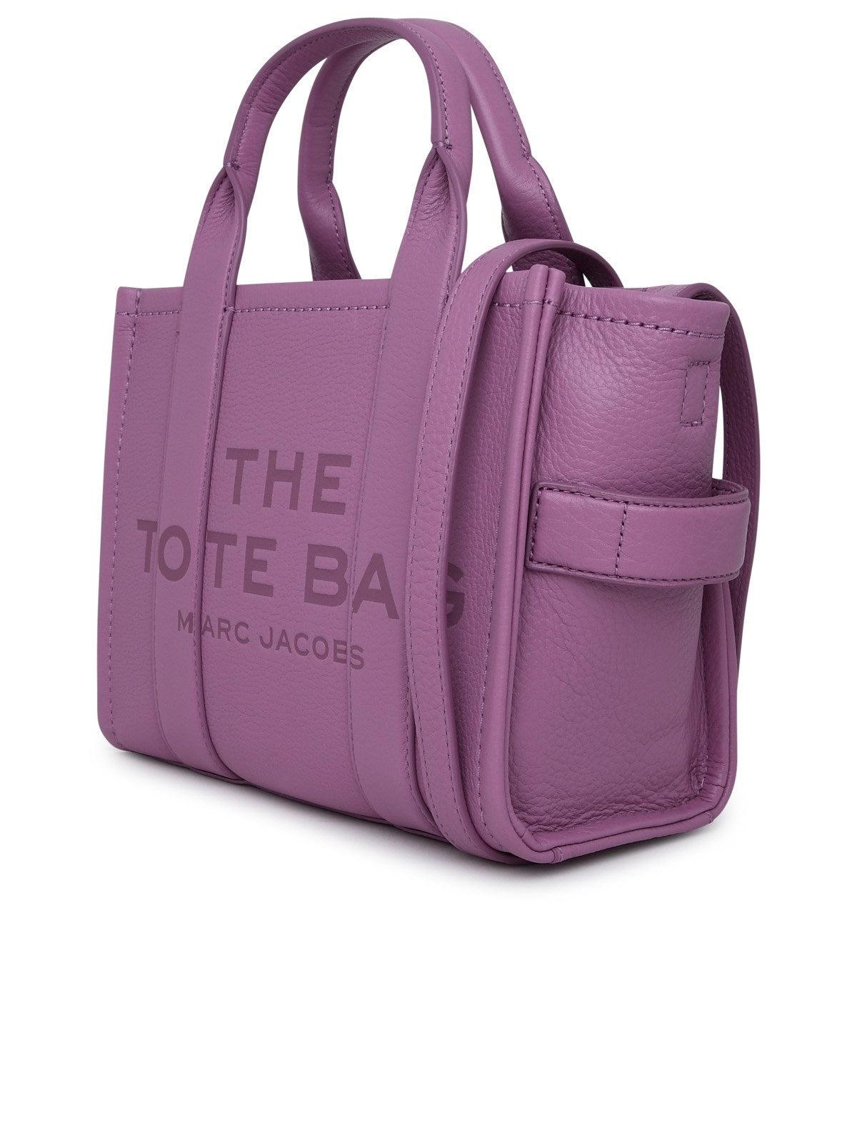 Marc Jacobs The Micro Tote leather bag, Purple