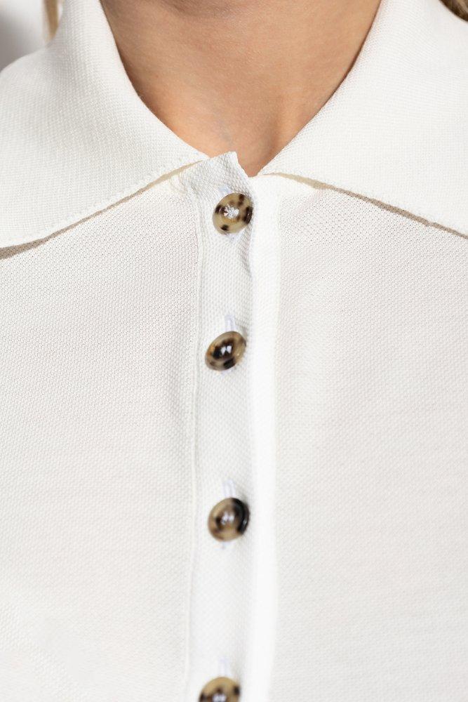 Courreges Polo With Logo in White | Lyst