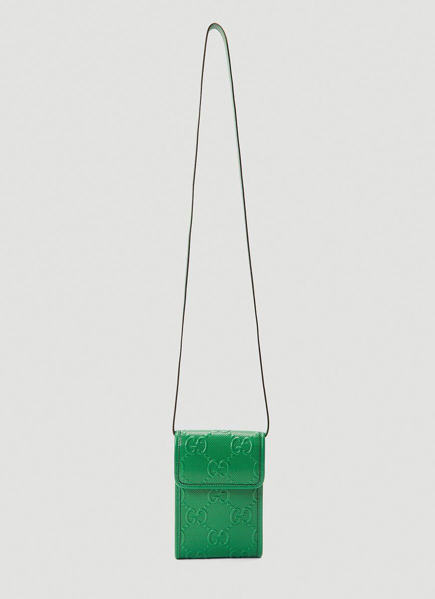 675181 Gucci GG embossed Mini Bag-Green