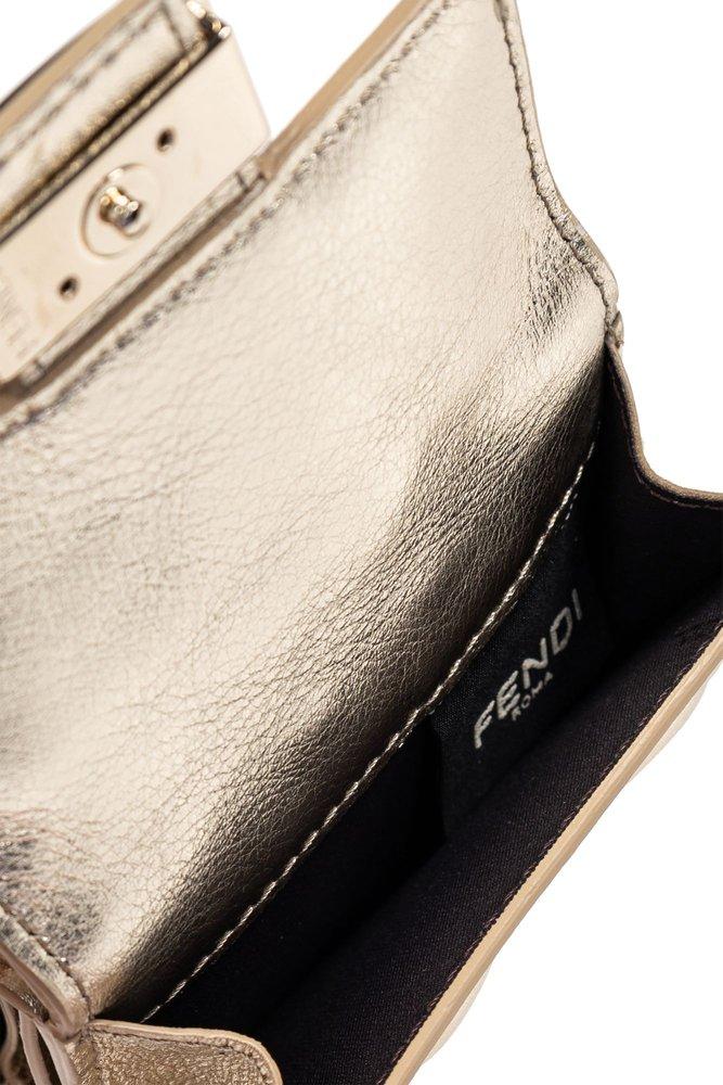 Fendi Baguette Micro Trifold Wallet in Natural | Lyst Canada