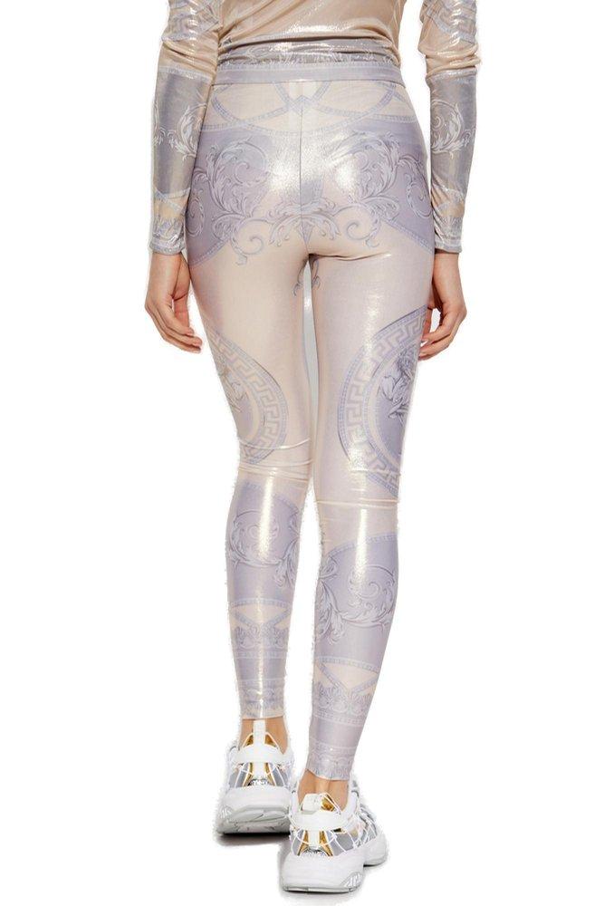 スパッツ・レギンス Versace 'La Coupe Des Dieux' Leggings Versace Black & White 'La Coupe Des Dieux' Leggings Versace