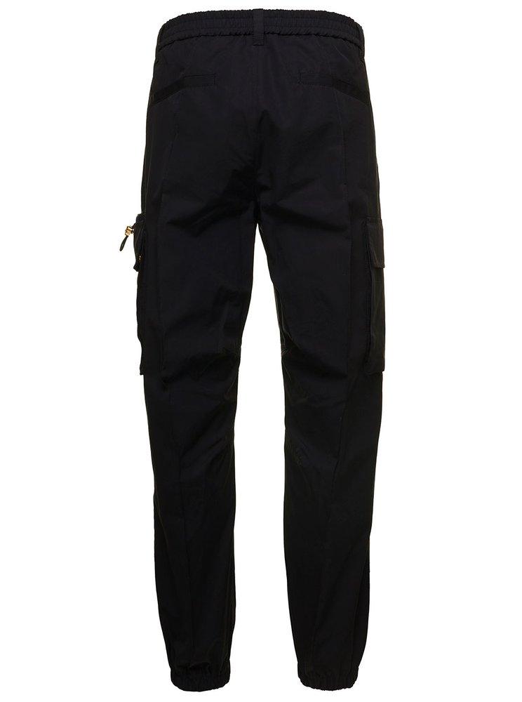 パンツ Versace Black Satin Cargo Pant Versace - Cargo trousers black - The Corner