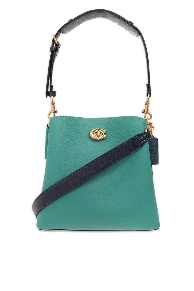 COACH Willow Twist lock Bucket Bag in Green Lyst