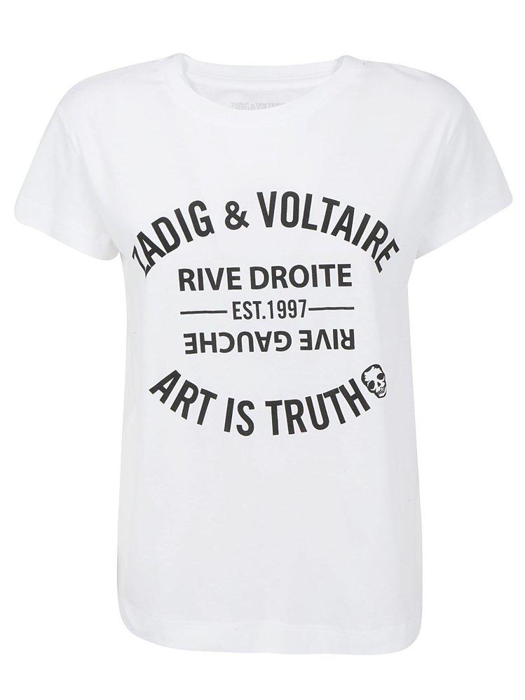 Zadig & Voltaire Cotton Walk Blason T-shirt in White | Lyst