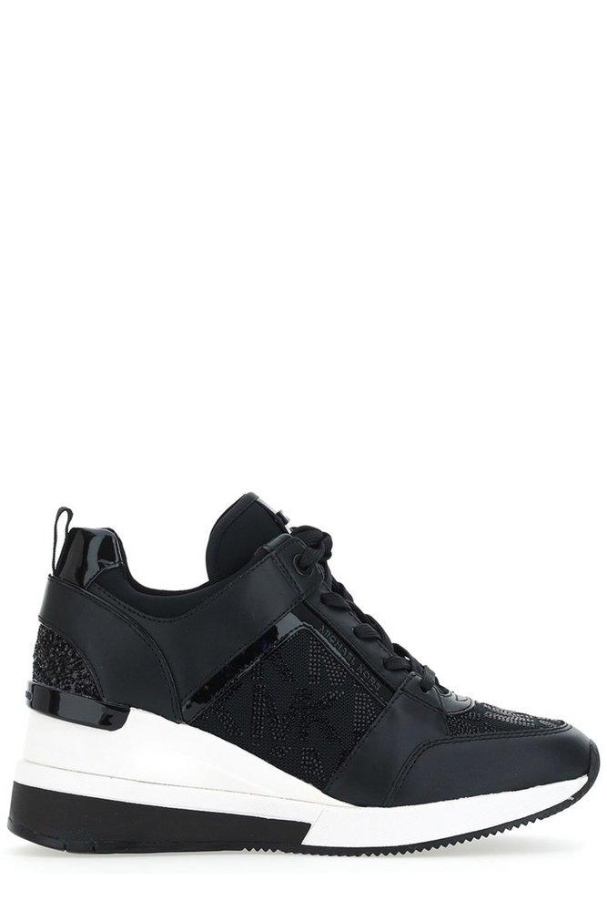 MICHAEL Michael Kors Laceup Sneakers in Black Lyst