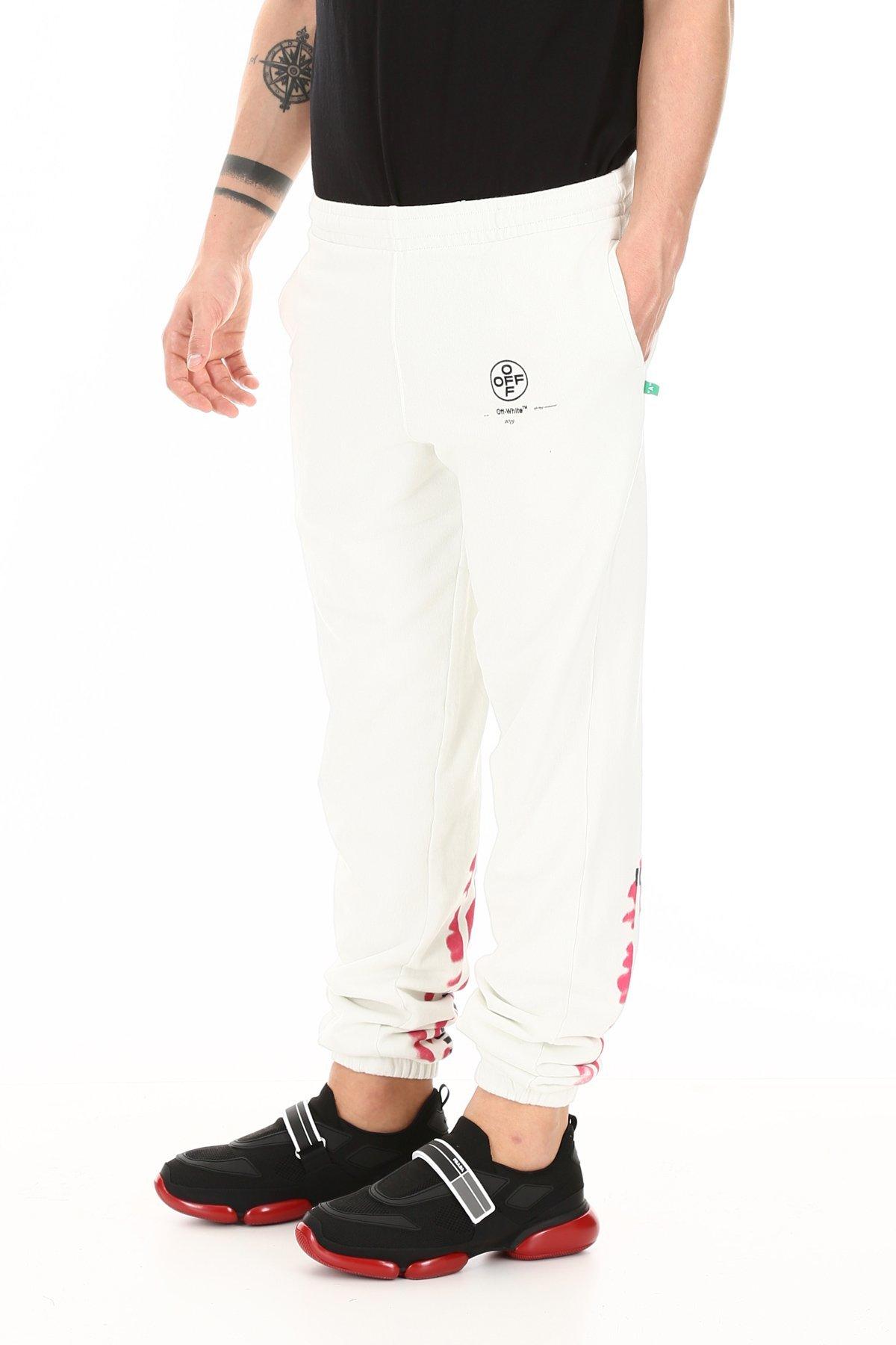 off white impressionism pants