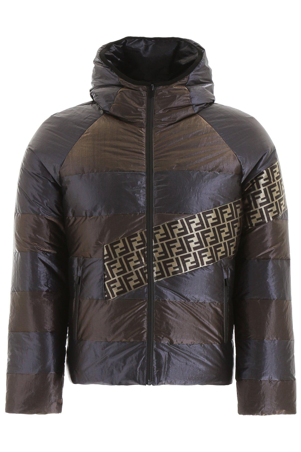 Fendi Synthetic Ff Logo Reversible Puffer Jacket for Men - Save 23% - Lyst
