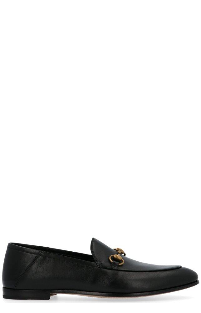 Gucci Jordaan Horsebit Loafers in Black for Men Lyst
