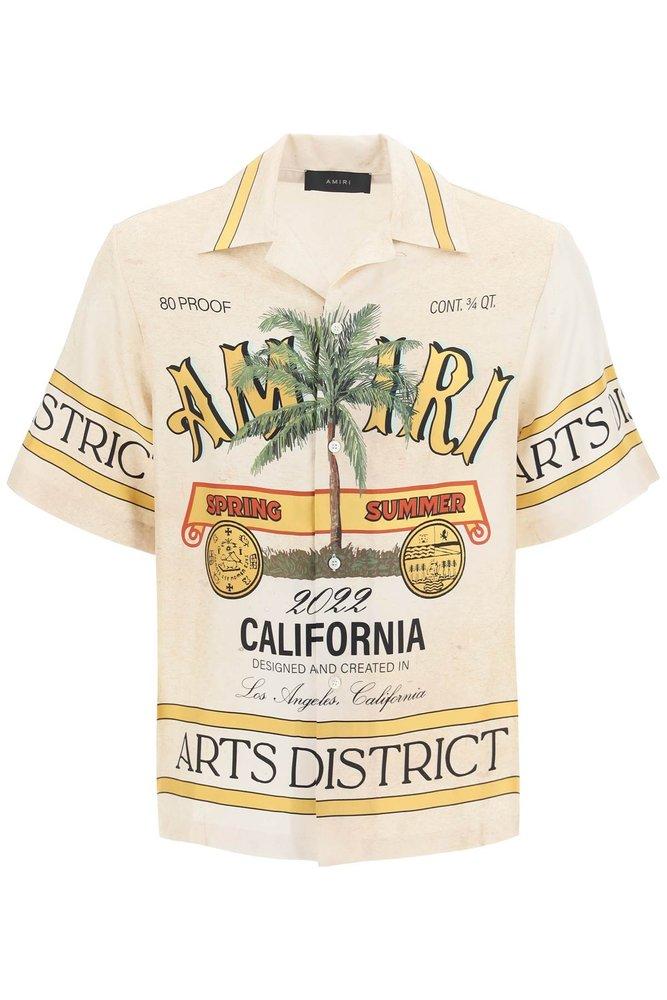 Amiri Arts District Print Cotton T-shirt
