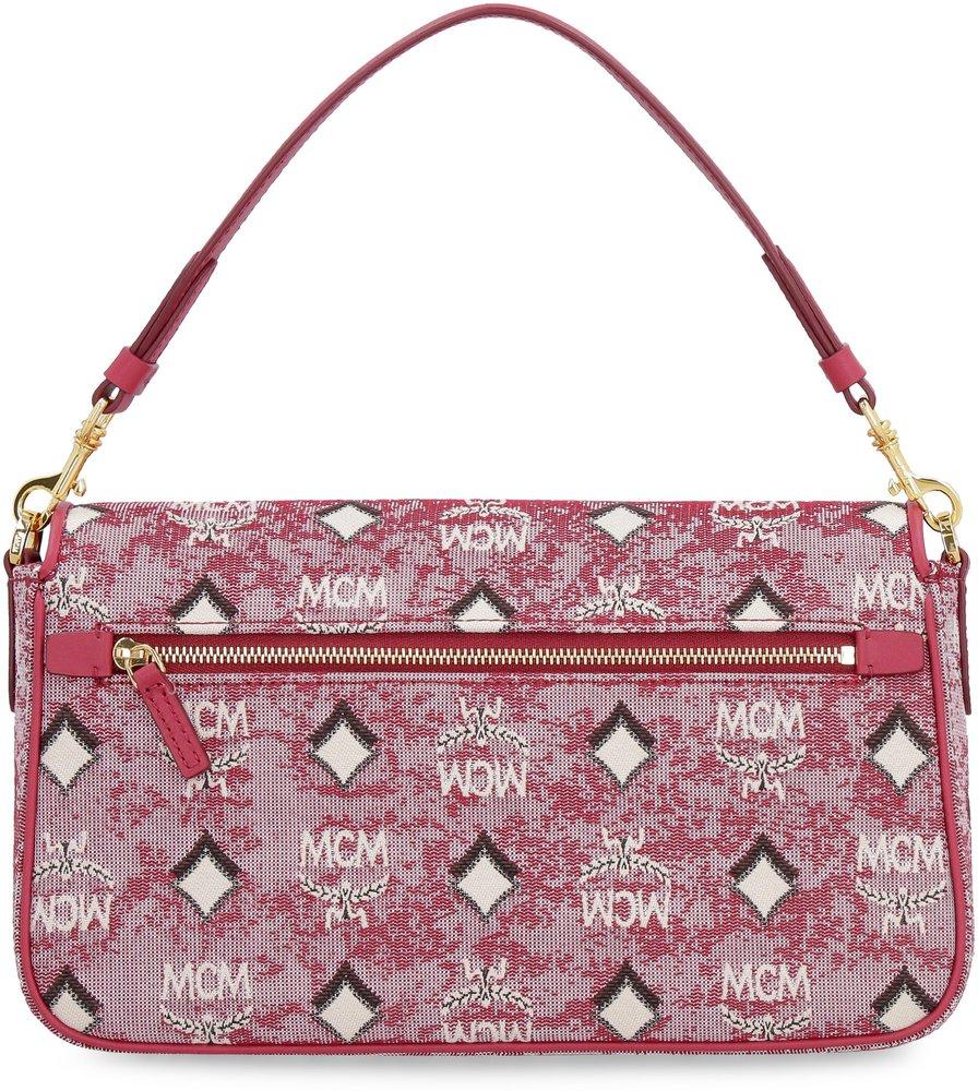red mcm crossbody bolsa