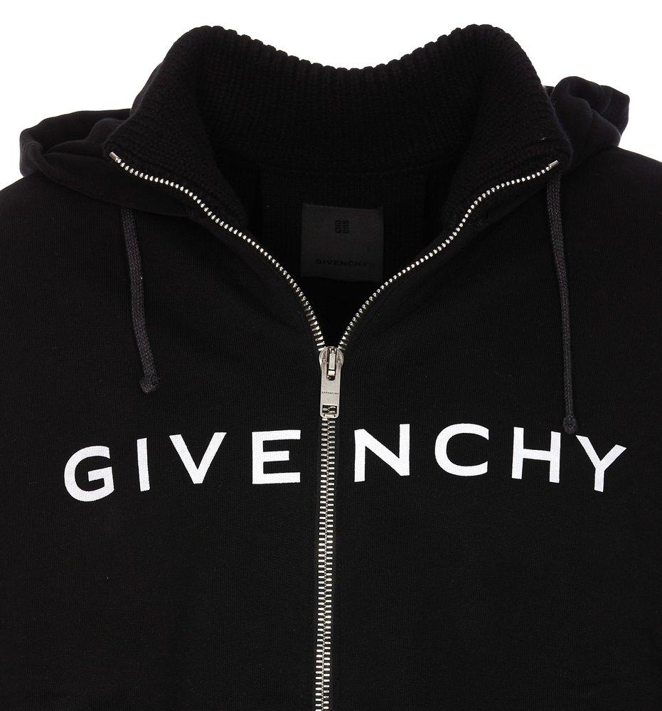 givenchy-Black-Layered-Zipped-