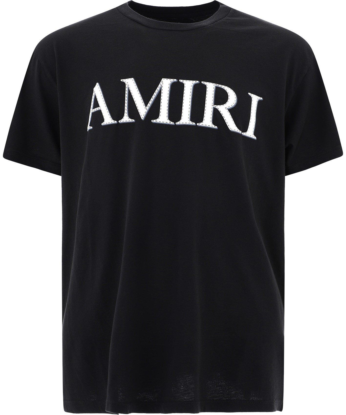 Amiri Cotton Logo Tshirt in Black for Men Save 85 Lyst