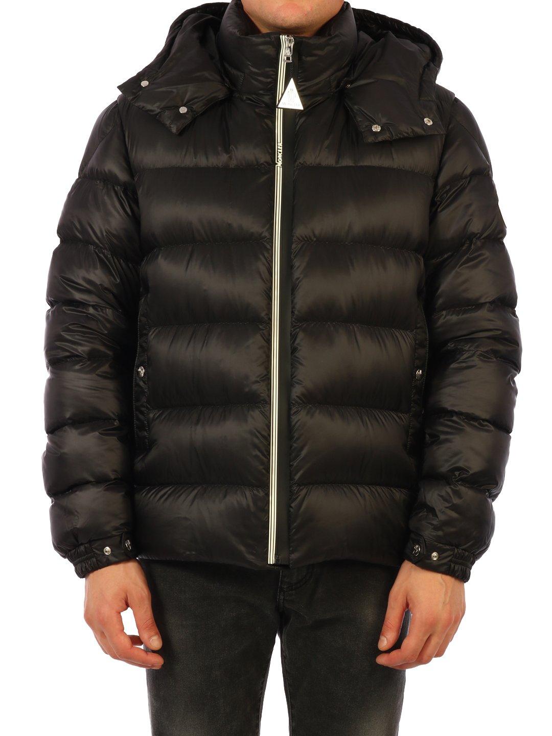 Moncler Synthetic Arves Hooded Down Jacket in Black for Men - Lyst
