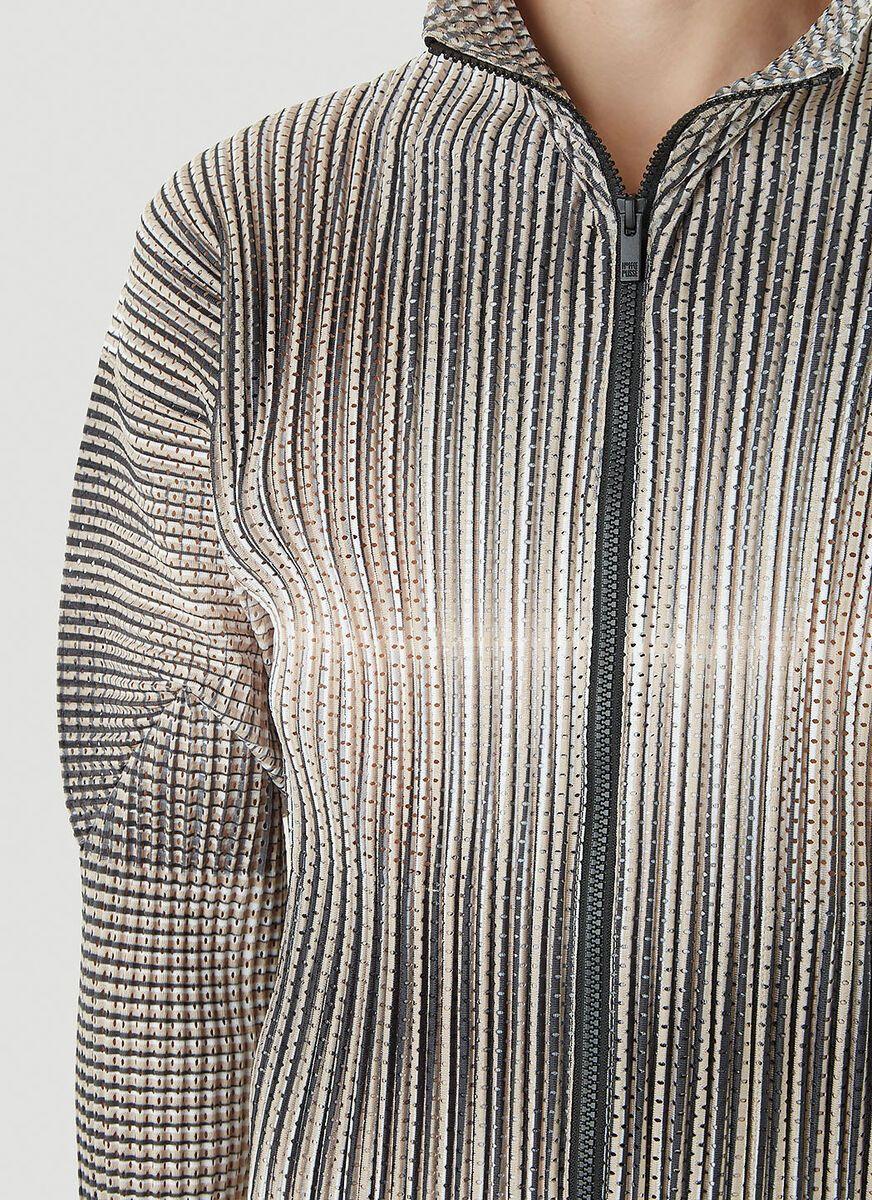 Homme Plissé Issey Miyake Hologram Mesh Pleated Jacket for Men | Lyst