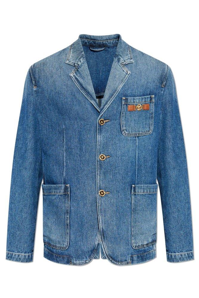 ジャケット Versace Blue Denim Blazer Versace Blazers for Men | Online Sale up to 86% off | Lyst
