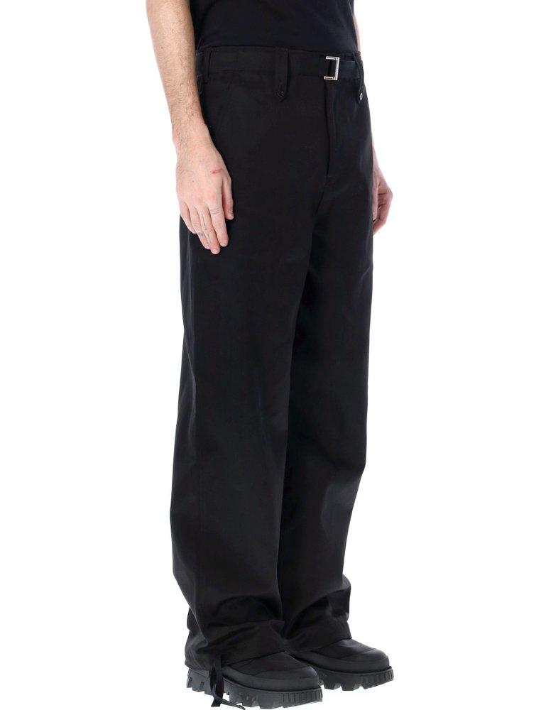 Sacai Belted Chino Pants in Black for Men | Lyst