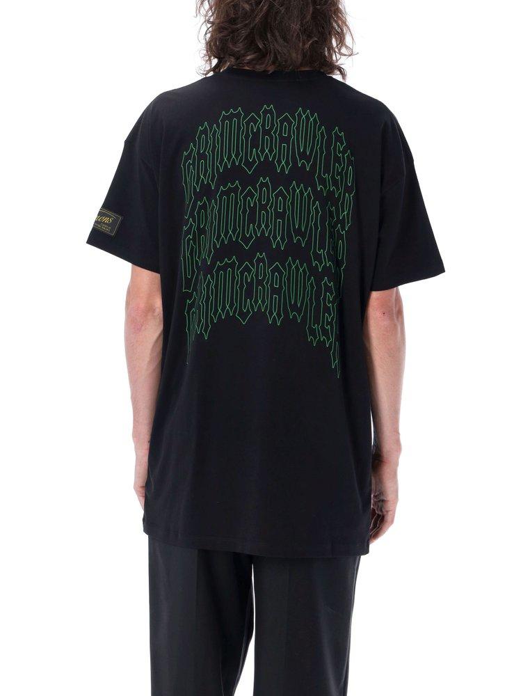 Raf Simons Grim Crawler Printed Crewneck T-shirt in Black for Men 