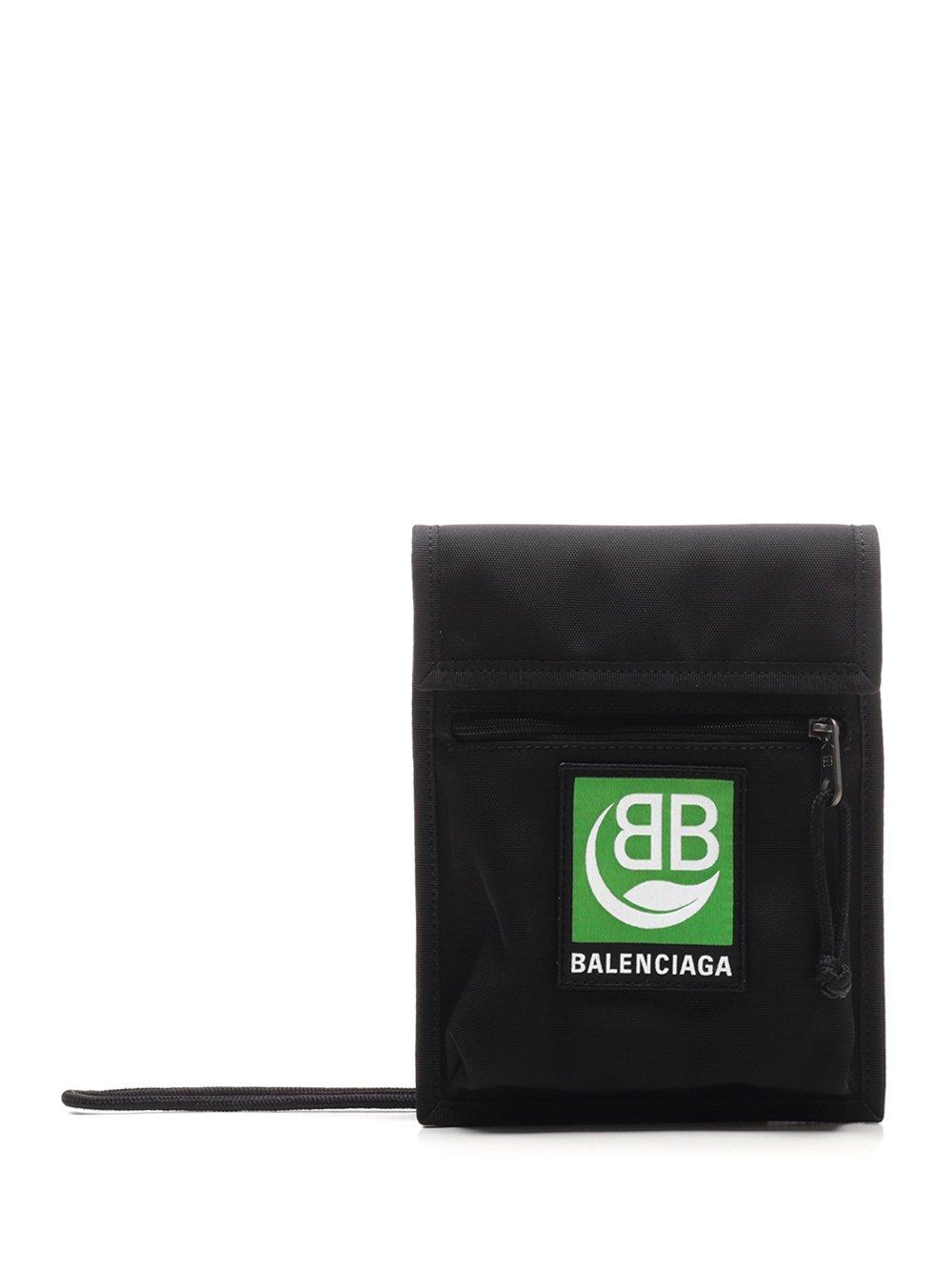 Balenciaga Synthetic Bb Logo Crossbody Bag in Black for Men - Lyst